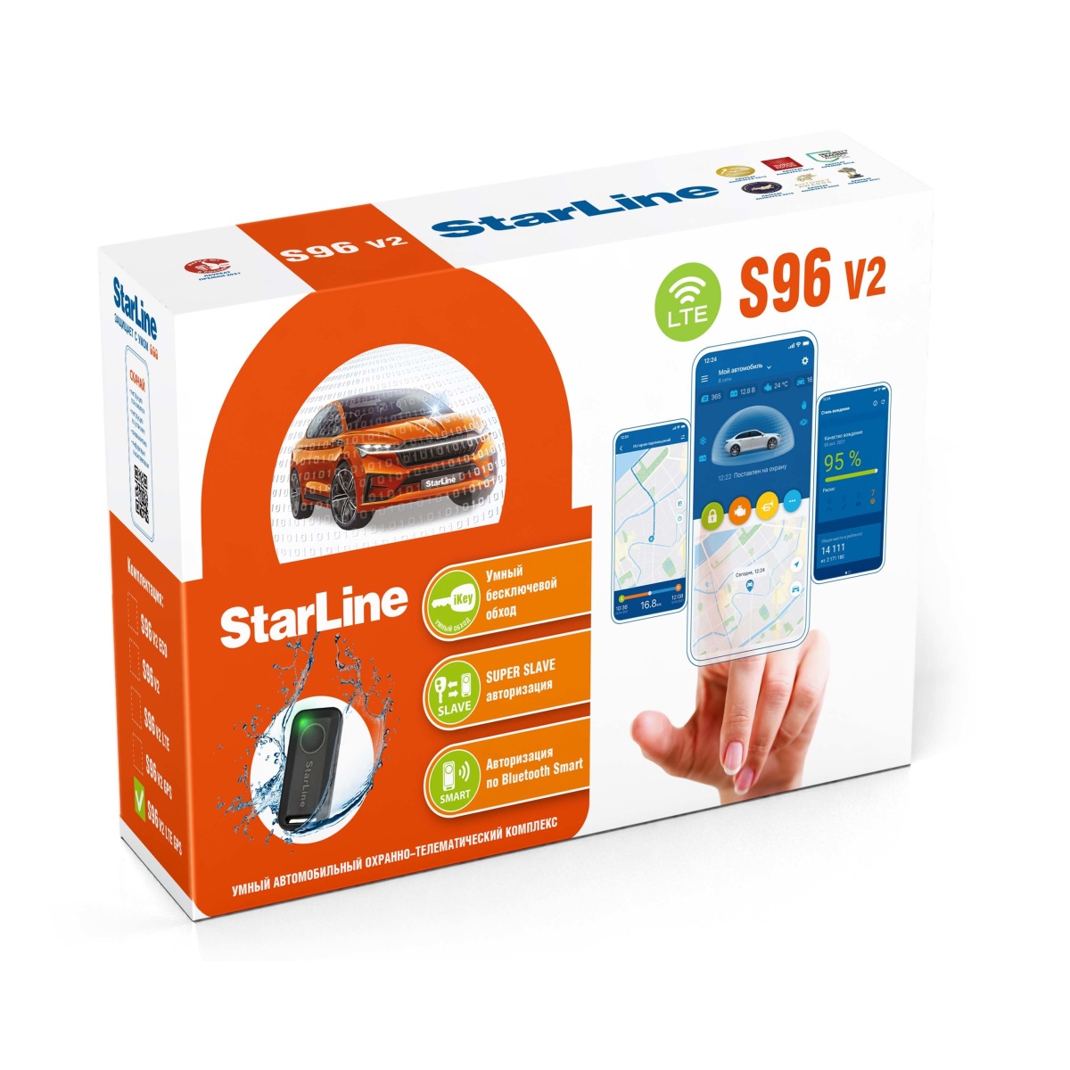 картинка Автосигнализация с автозапуском StarLine S96 V2 BT LTE купить в магазине CAROBASS