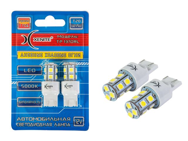 картинка Лампа сигнальная Xenite TP 137DRL T20/(W21/5W)/(7443) купить в магазине CAROBASS