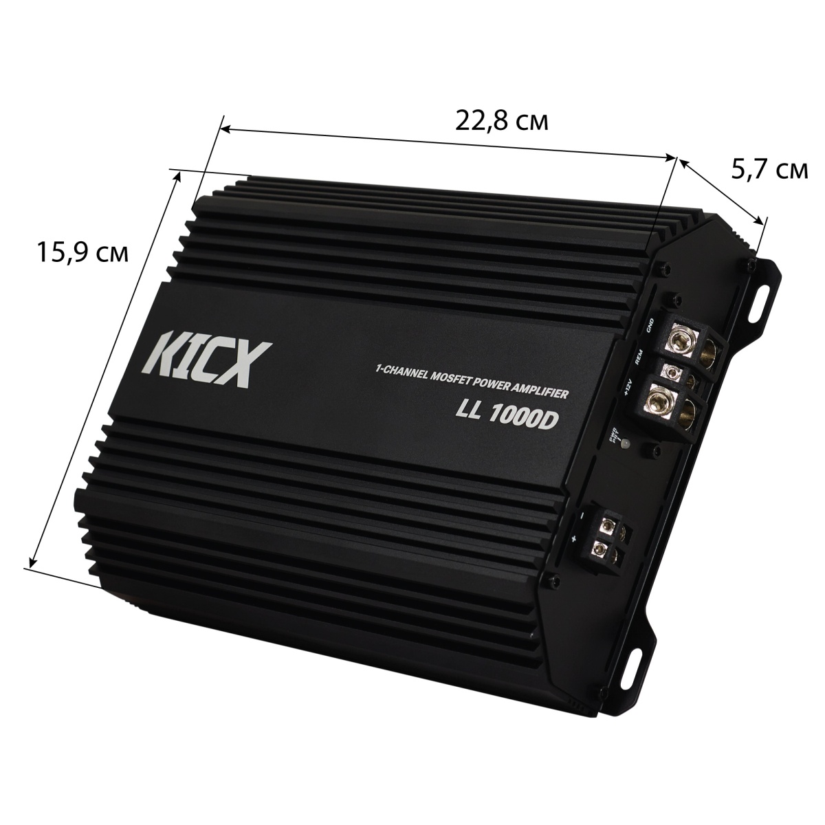 картинка Усилитель 1 канальный KICX LL 1000D купить в магазине CAROBASS