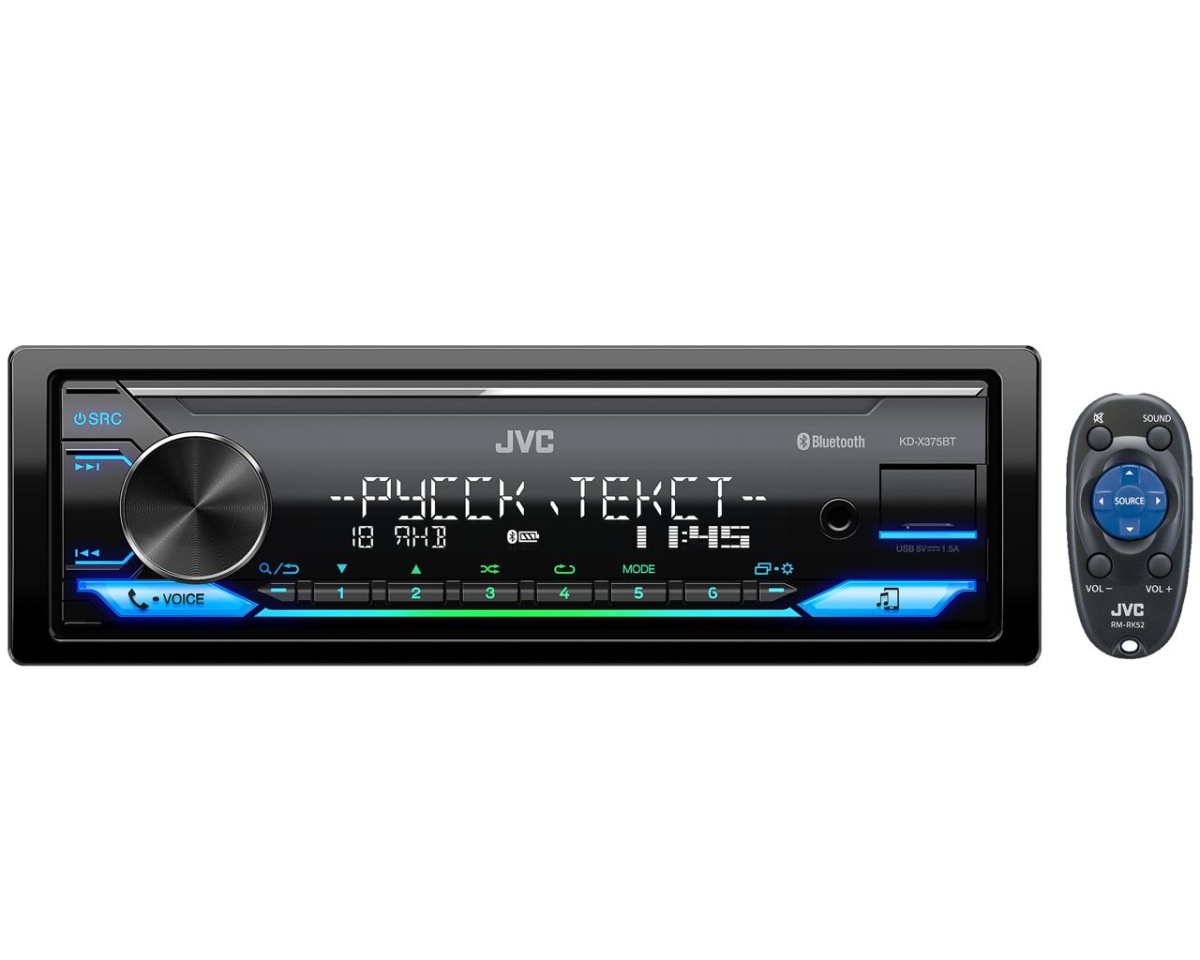 картинка Автомагнитола JVC KD-X375BT купить в магазине CAROBASS
