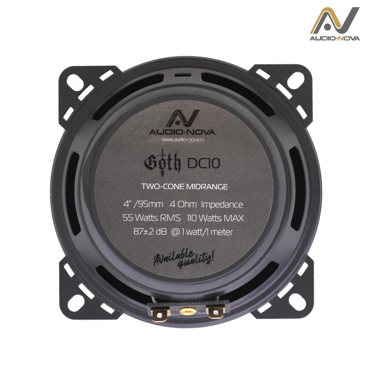 картинка AC 4" широкополосная AUDIO NOVA GOTH DC10 купить в магазине CAROBASS