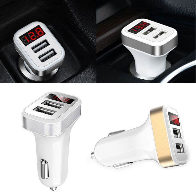 картинка Автомобильное ЗУ 2 USB с вольтметром RECXON RC-01 купить в магазине CAROBASS