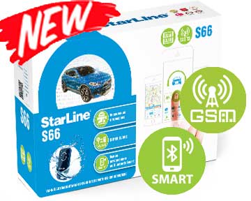 картинка Автосигнализация с обратной связью StarLine S66 BT 2CAN-2LIN GSM купить в магазине CAROBASS