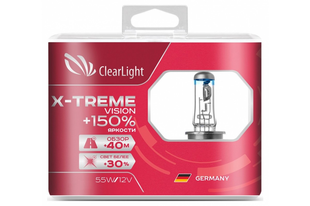картинка Лампа HB4/9006 Clearlight X-treme Vision +150% купить в магазине CAROBASS