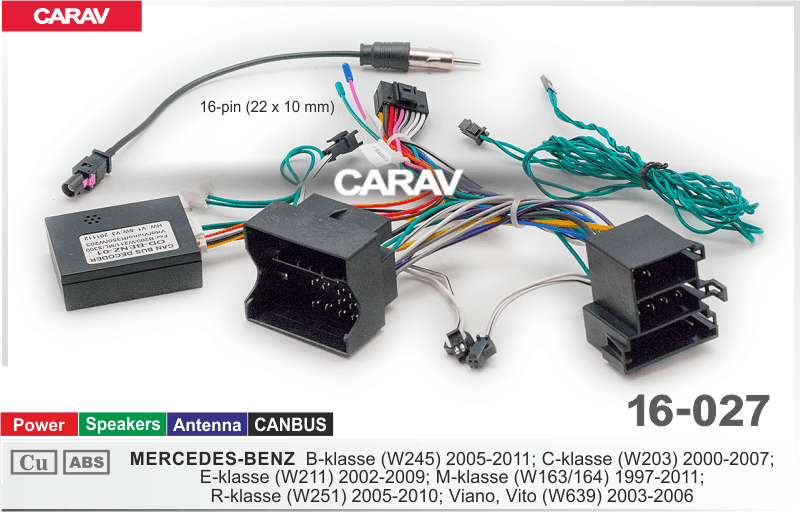 картинка Комплект проводов MERCEDES-BENZ B 16-027 купить в магазине CAROBASS