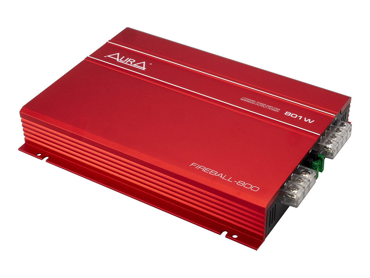 картинка Усилитель 1 канальный AURA FIREBALL-800 купить в магазине CAROBASS