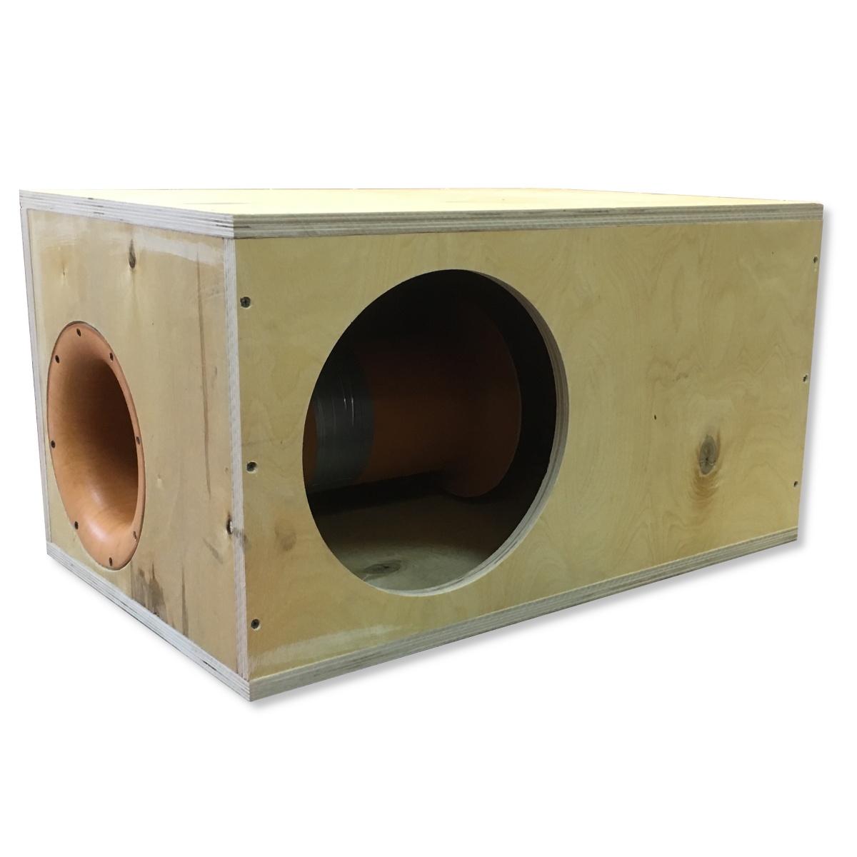 картинка Короб 12" Труба Фанера КС12ТФ купить в магазине CAROBASS
