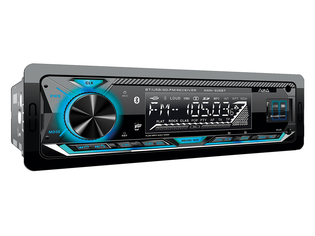 картинка Автомагнитола AURA FIREBALL-305BT купить в магазине CAROBASS