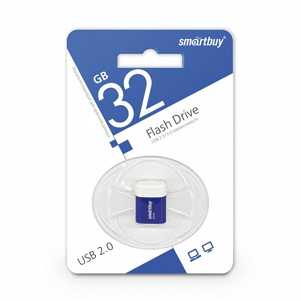 картинка USB-Flash память SmartBuy 32Gb LARA BLUE купить в магазине CAROBASS