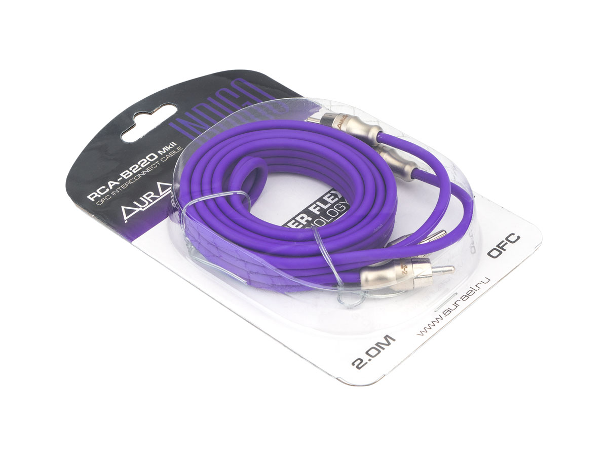 картинка Межблочный кабель AURA RCA-B220 MkII купить в магазине CAROBASS