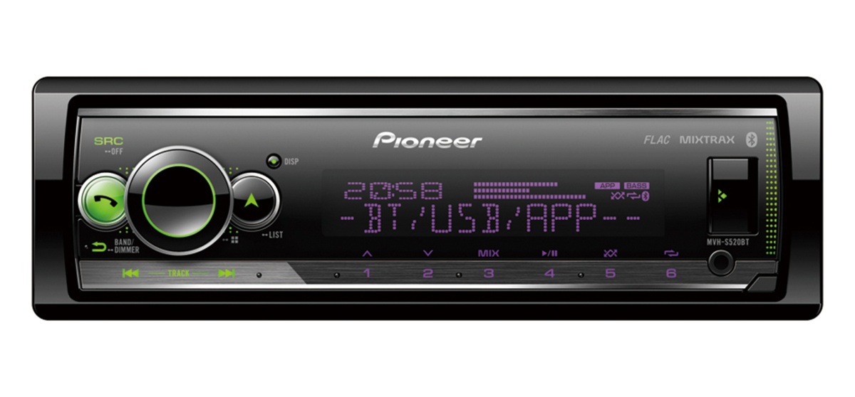 картинка Автомагнитола PIONEER MVH-S520BT купить в магазине CAROBASS