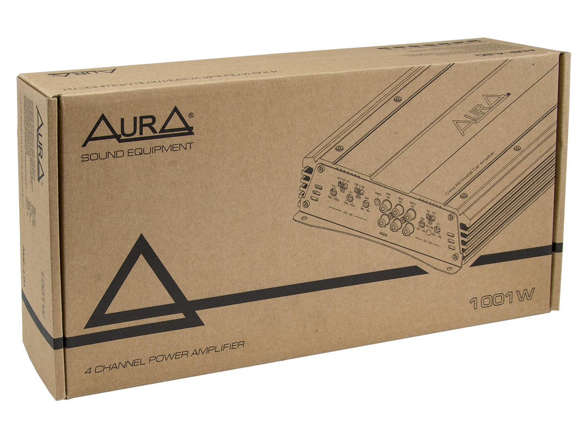 картинка Усилитель 4-х канальный AURA AMP-4.80 купить в магазине CAROBASS