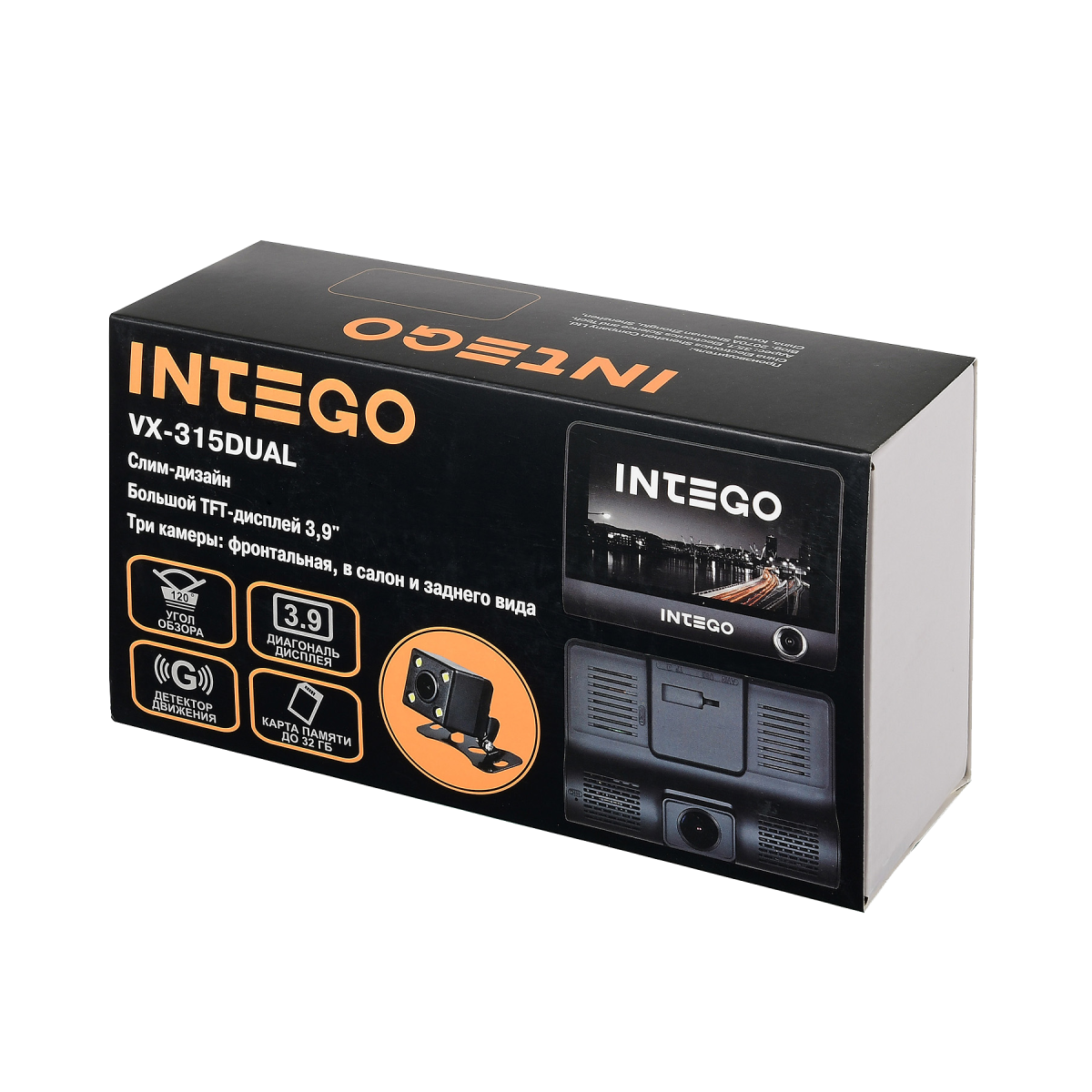 картинка Видеорегистратор INTEGO VX-315 DUAL купить в магазине CAROBASS
