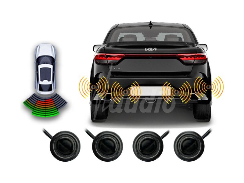 картинка Парковочный радар D-AUDIO PR1000 для подключения к ГУ (4 сенсора) купить в магазине CAROBASS