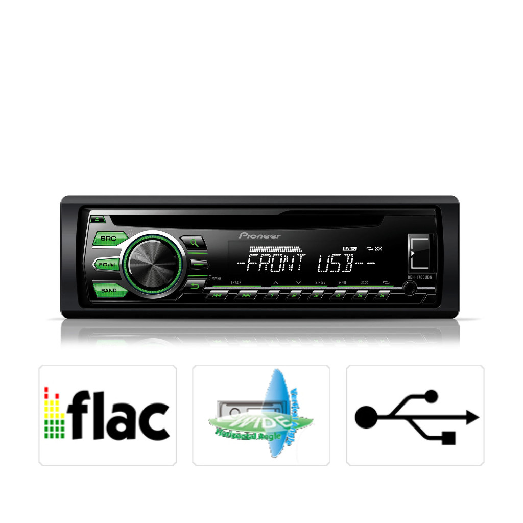 картинка Автомагнитола PIONEER DEH-1700UBG купить в магазине CAROBASS