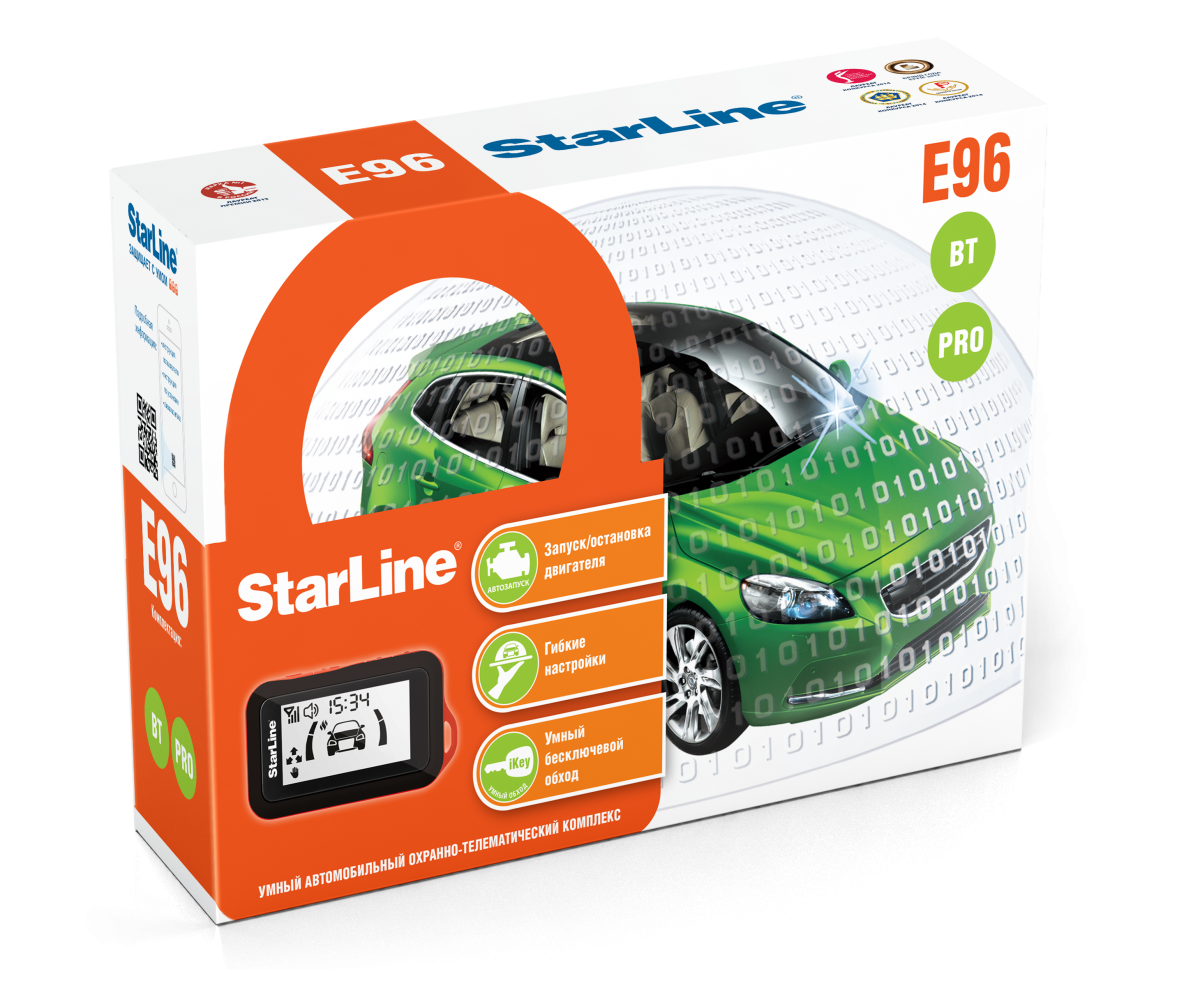 картинка Автосигнализация с автозапуском StarLine E96 BT PRO купить в магазине CAROBASS