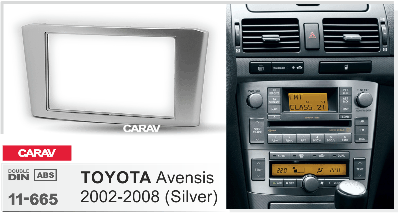 картинка Рамка для а/м TOYOTA  Avensis 2002-2008 купить в магазине CAROBASS