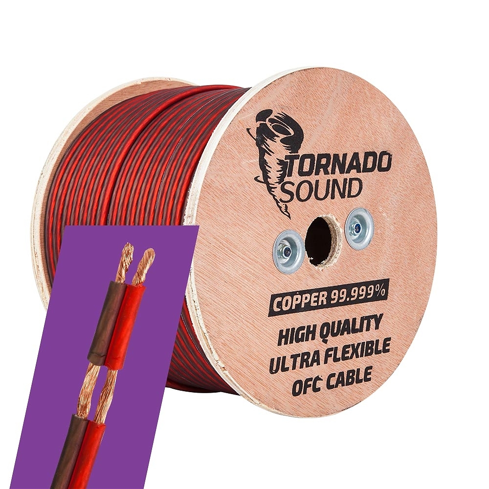 картинка Кабель акустический OFC KICX Tornado Sound 14Ga OFC14100RB купить в магазине CAROBASS