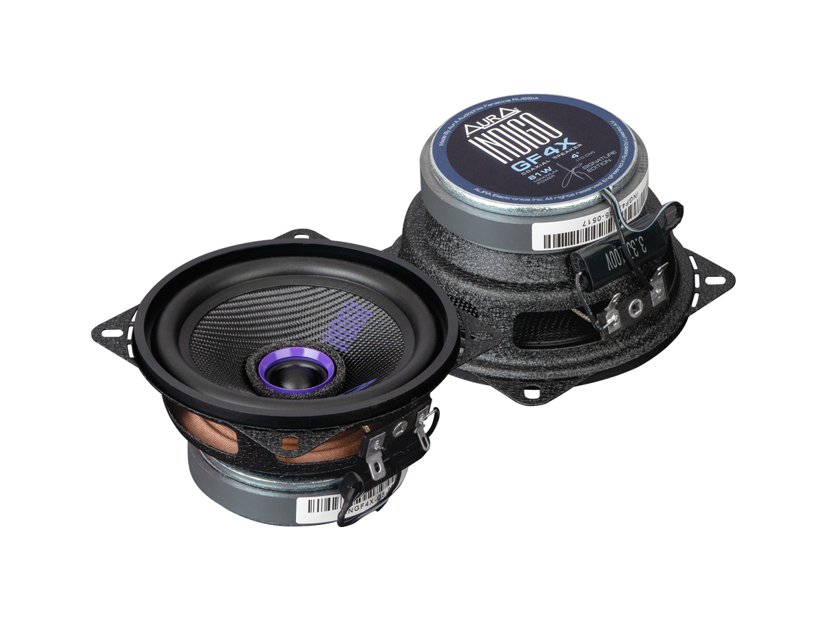 картинка AC 4" коаксиальная AURA INDIGO GF4X купить в магазине CAROBASS
