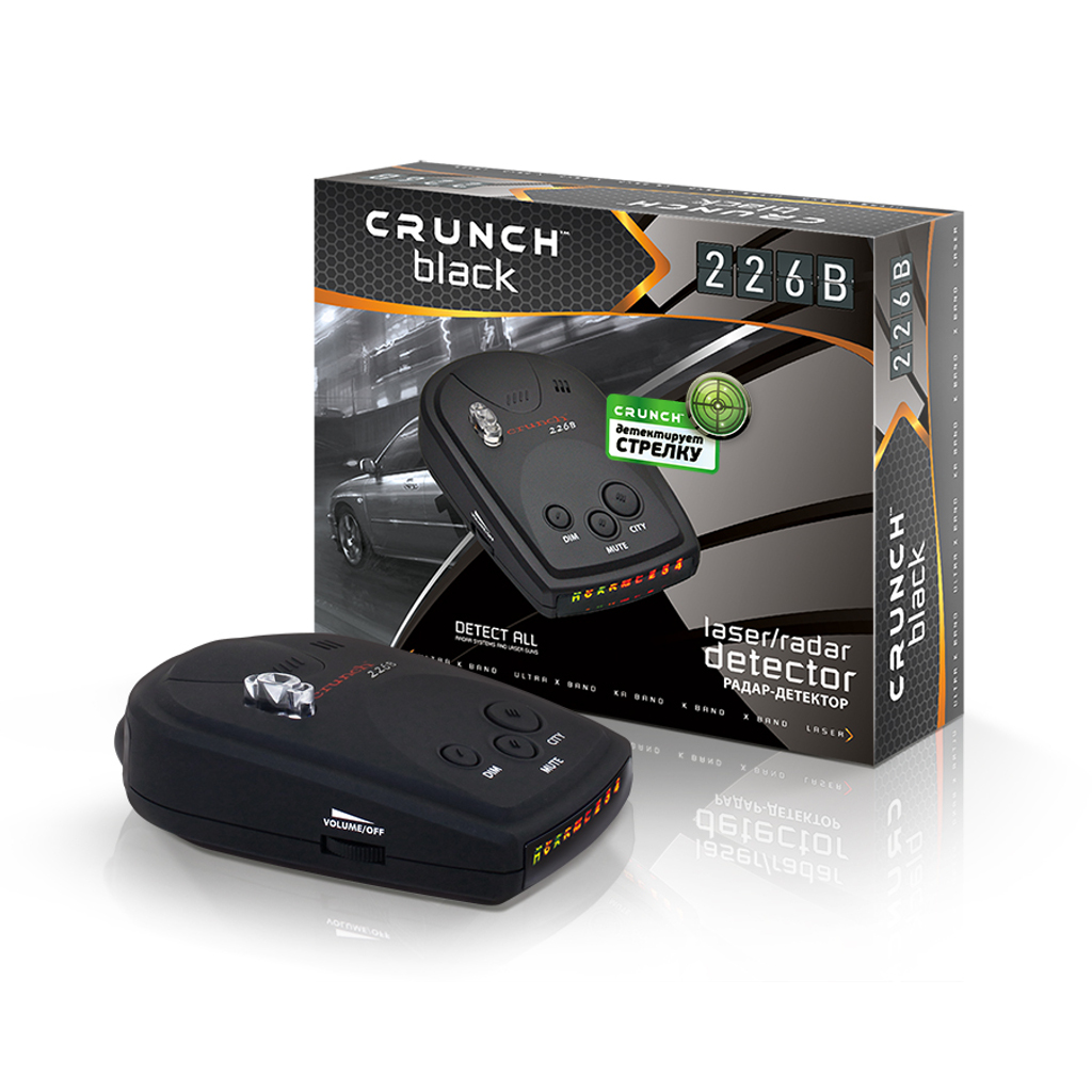 картинка Радар-детектор CRUNCH 226B (Антистрелка) купить в магазине CAROBASS