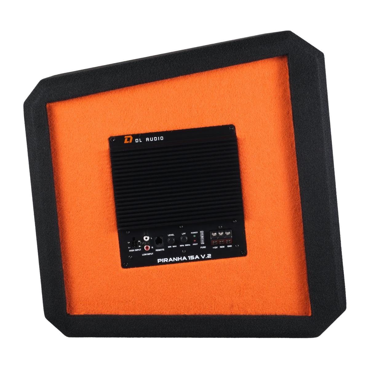 картинка Сабвуфер корпусной активный DL AUDIO Piranha 15A Black V.2 купить в магазине CAROBASS