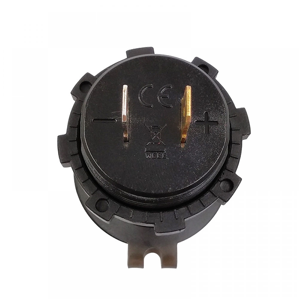 картинка Розетка врезная USB QC 3.0 c кнопкой выключения KICX KVC-QС3.0-1R купить в магазине CAROBASS