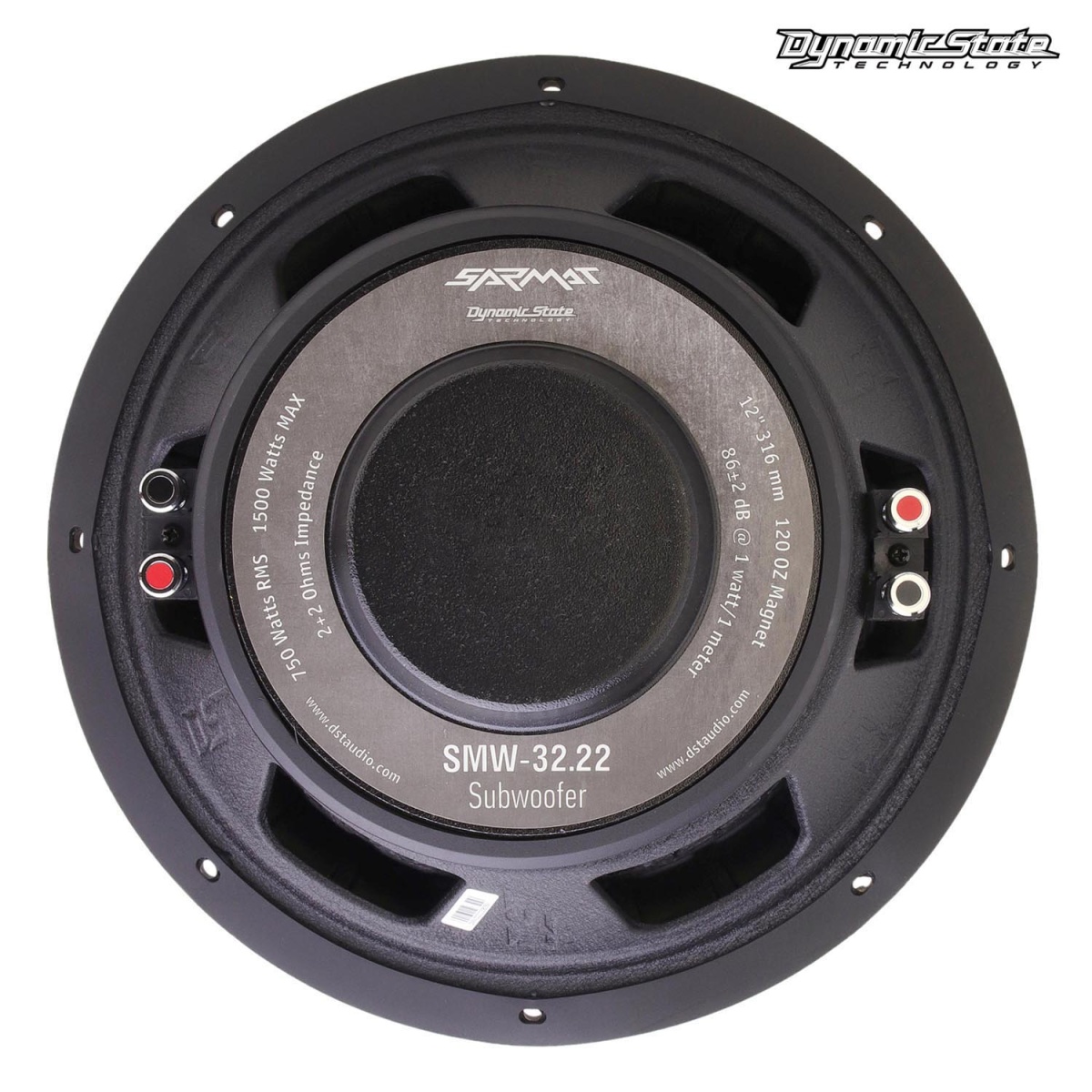 картинка Сабвуфер 12" DYNAMIC STATE SARMAT SMW-32.22 купить в магазине CAROBASS