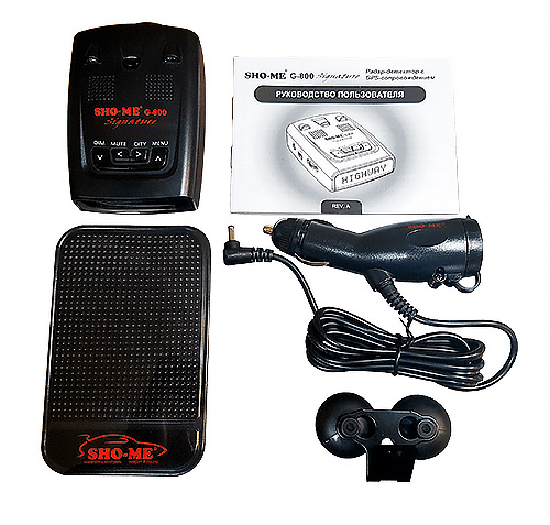 картинка Радар-детектор с GPS SHO-ME G-800 SIGNATURE купить в магазине CAROBASS