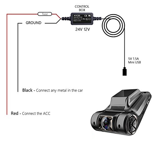 картинка Адаптер питания miniUSB RECXON для скрытого монтажа  12-30/5 (2.5A) купить в магазине CAROBASS
