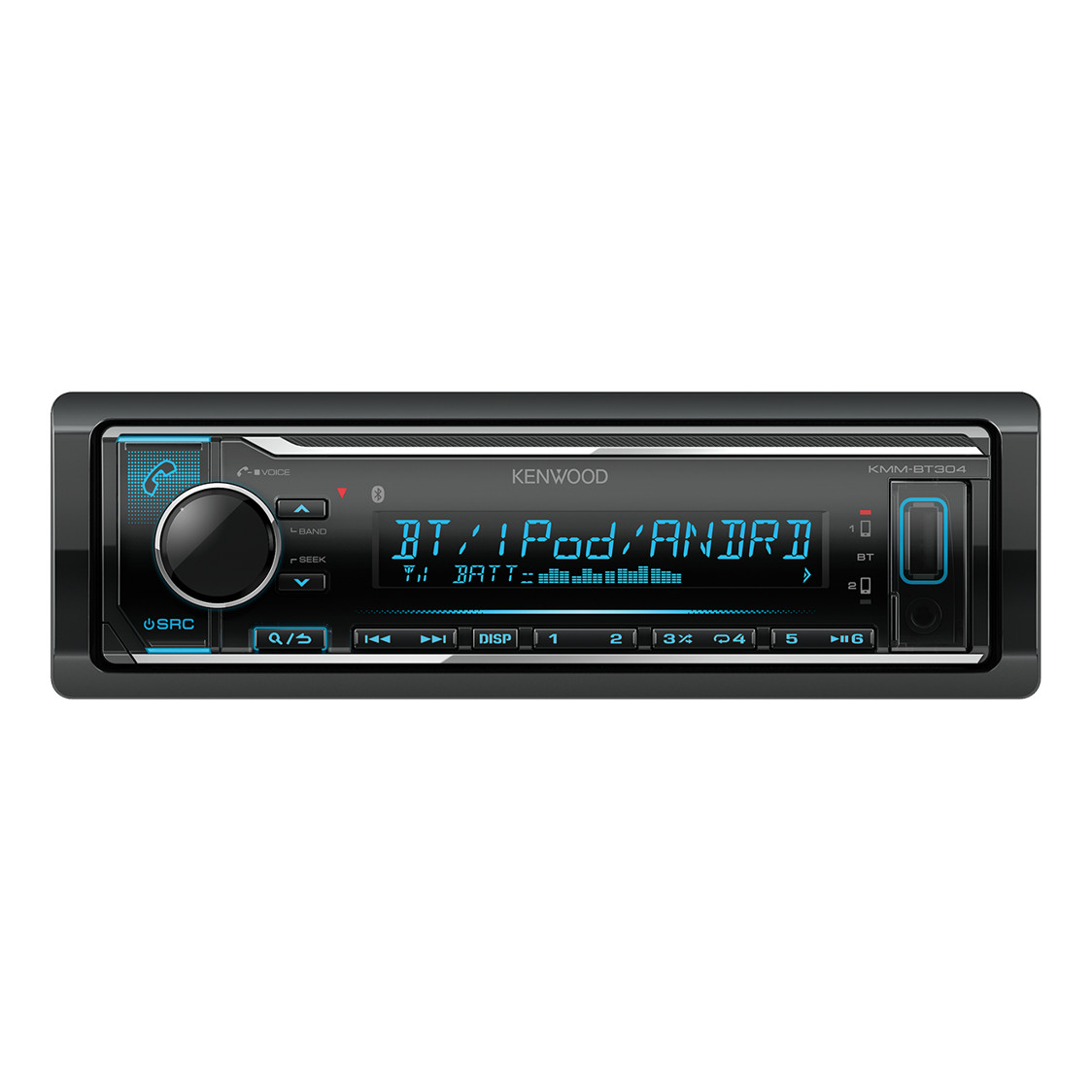 картинка Автомагнитола KENWOOD KMM-BT304 купить в магазине CAROBASS