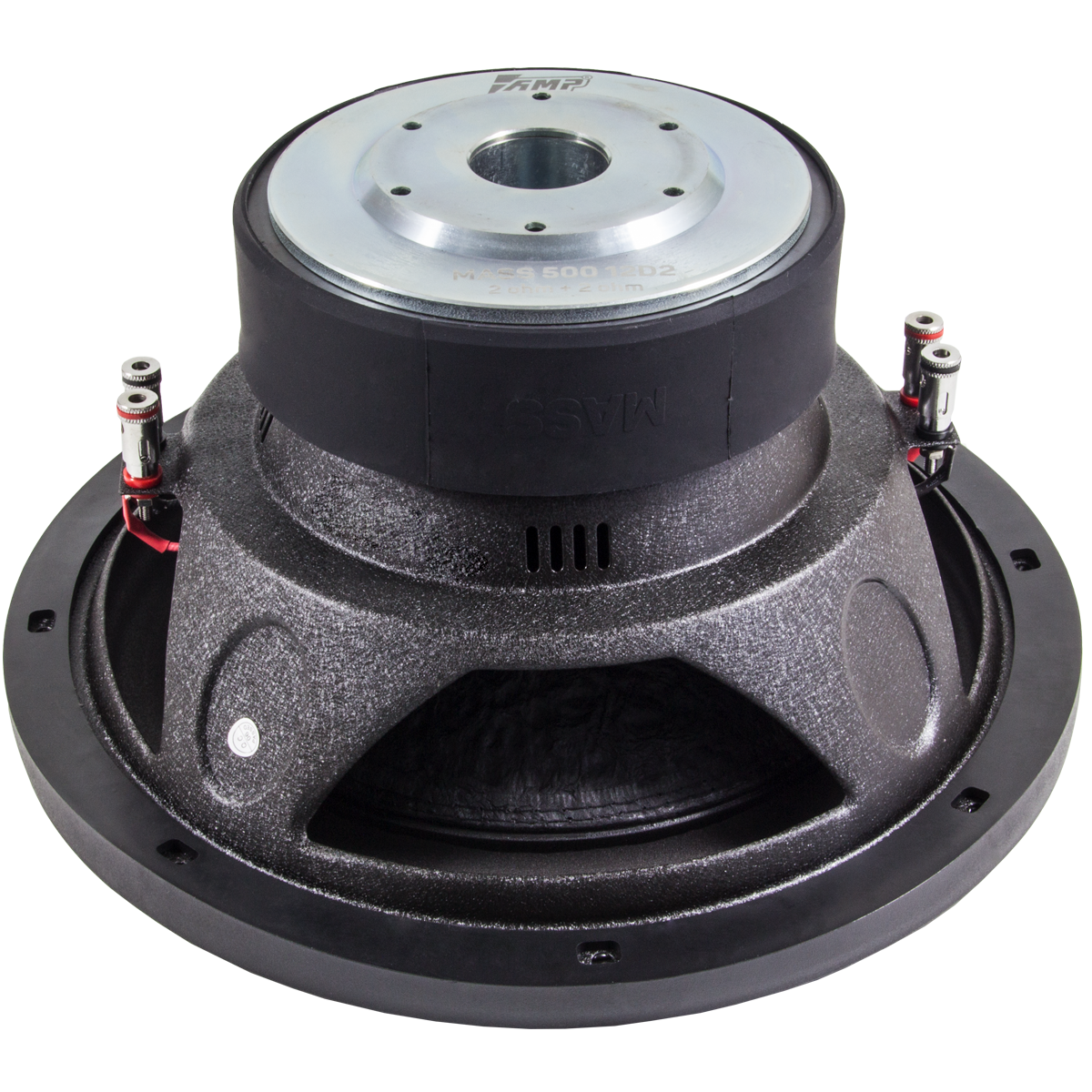 картинка Сабвуфер 12″ AMP MASS 500 12D2 купить в магазине CAROBASS