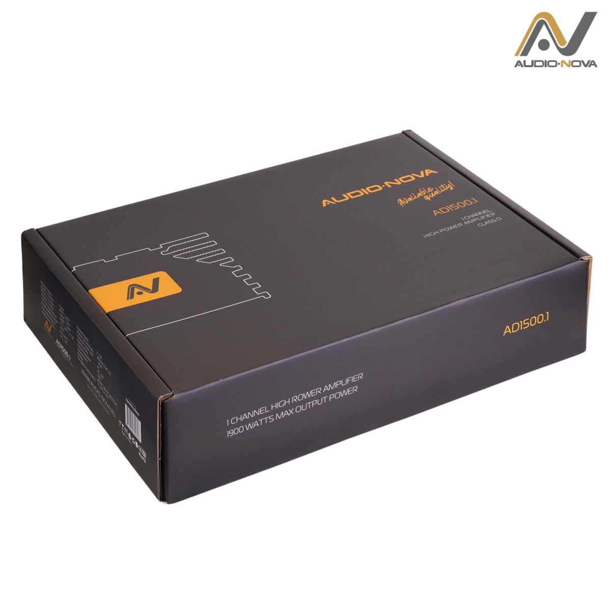 картинка Усилитель 1 канальный AUDIO NOVA AD1500.1 купить в магазине CAROBASS
