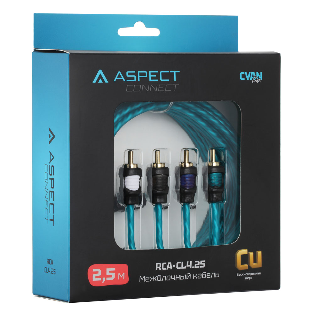 картинка Межблочный кабель ASPECT RCA-CL4.25 купить в магазине CAROBASS