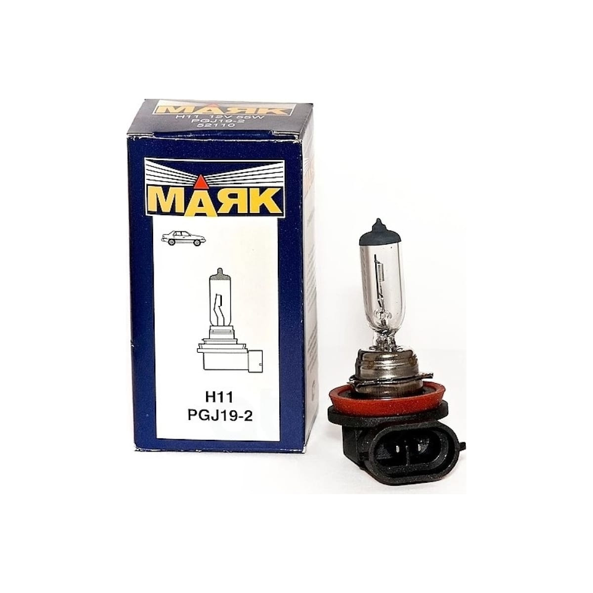 картинка Лампа H11 МАЯК STANDARD 52110 купить в магазине CAROBASS