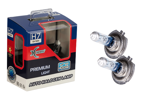 картинка Лампа H7 XENITE PREMIUM (Яркость+100%) купить в магазине CAROBASS