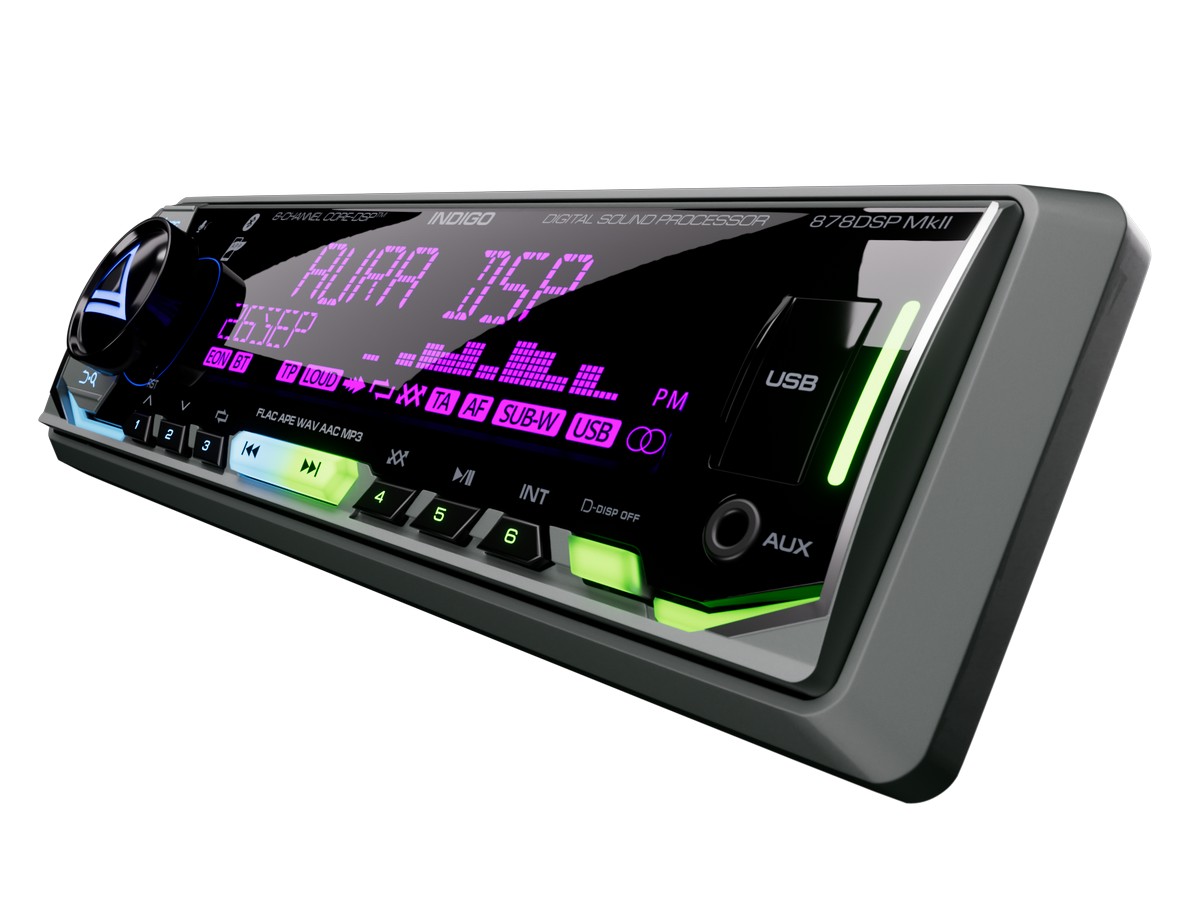 картинка Автомагнитола AURA INDIGO-878DSP MkII купить в магазине CAROBASS