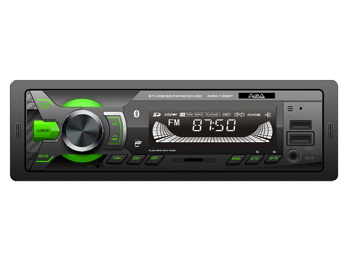 картинка Автомагнитола AURA AMH-105BT купить в магазине CAROBASS
