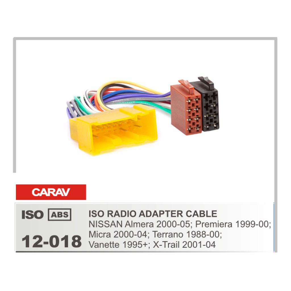 картинка ISO - переходник для а/м NISSAN 12-018 купить в магазине CAROBASS