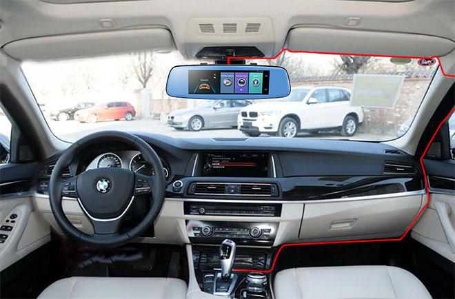 картинка Видеорегистратор-зеркало RECXON AutoSmart купить в магазине CAROBASS