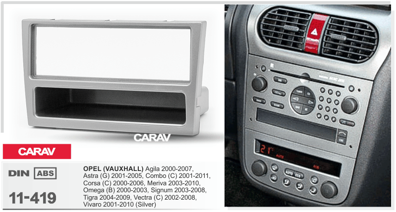 картинка Рамка для а/м OPEL 11-419 купить в магазине CAROBASS