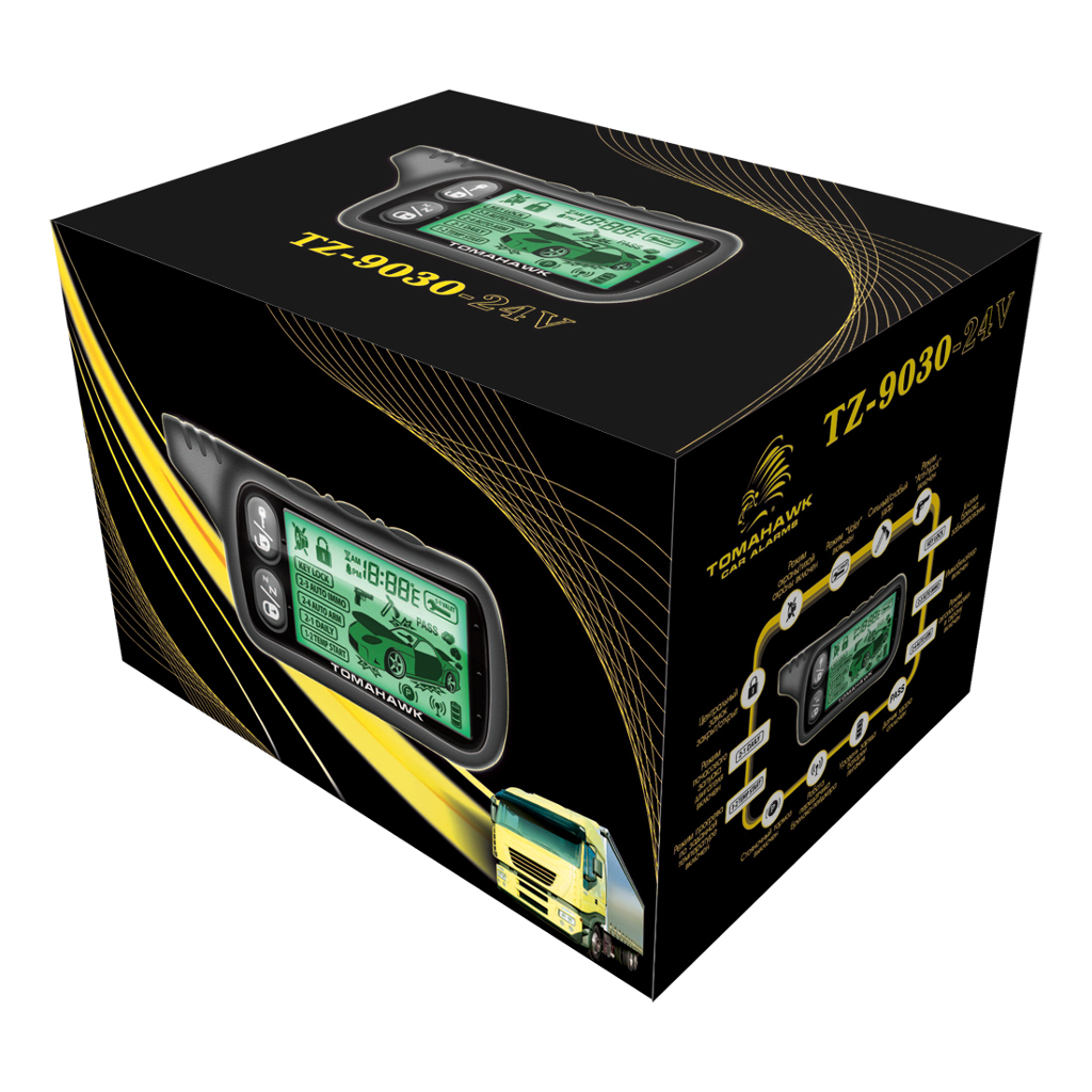 картинка Автосигнализация с автозапуском Tomahawk TZ-9030-24V купить в магазине CAROBASS
