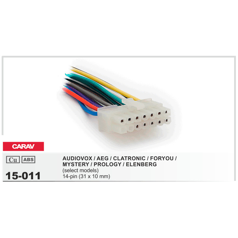 картинка Pазъем для ГУ OEM 15-011 купить в магазине CAROBASS