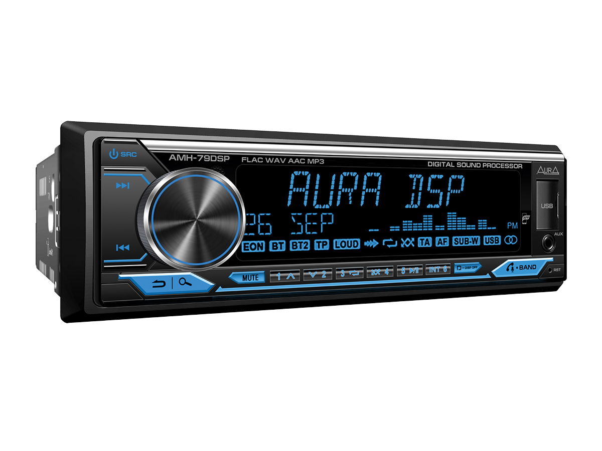 картинка Автомагнитола AURA AMH-79DSP (2023) купить в магазине CAROBASS