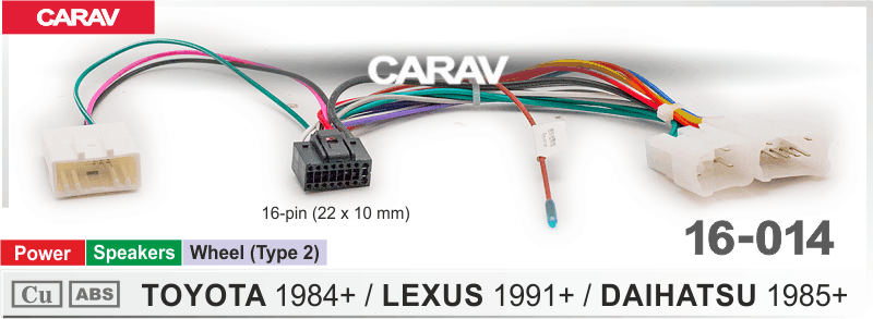 картинка Комплект проводов TOYOTA 1984-2013 16-014 купить в магазине CAROBASS