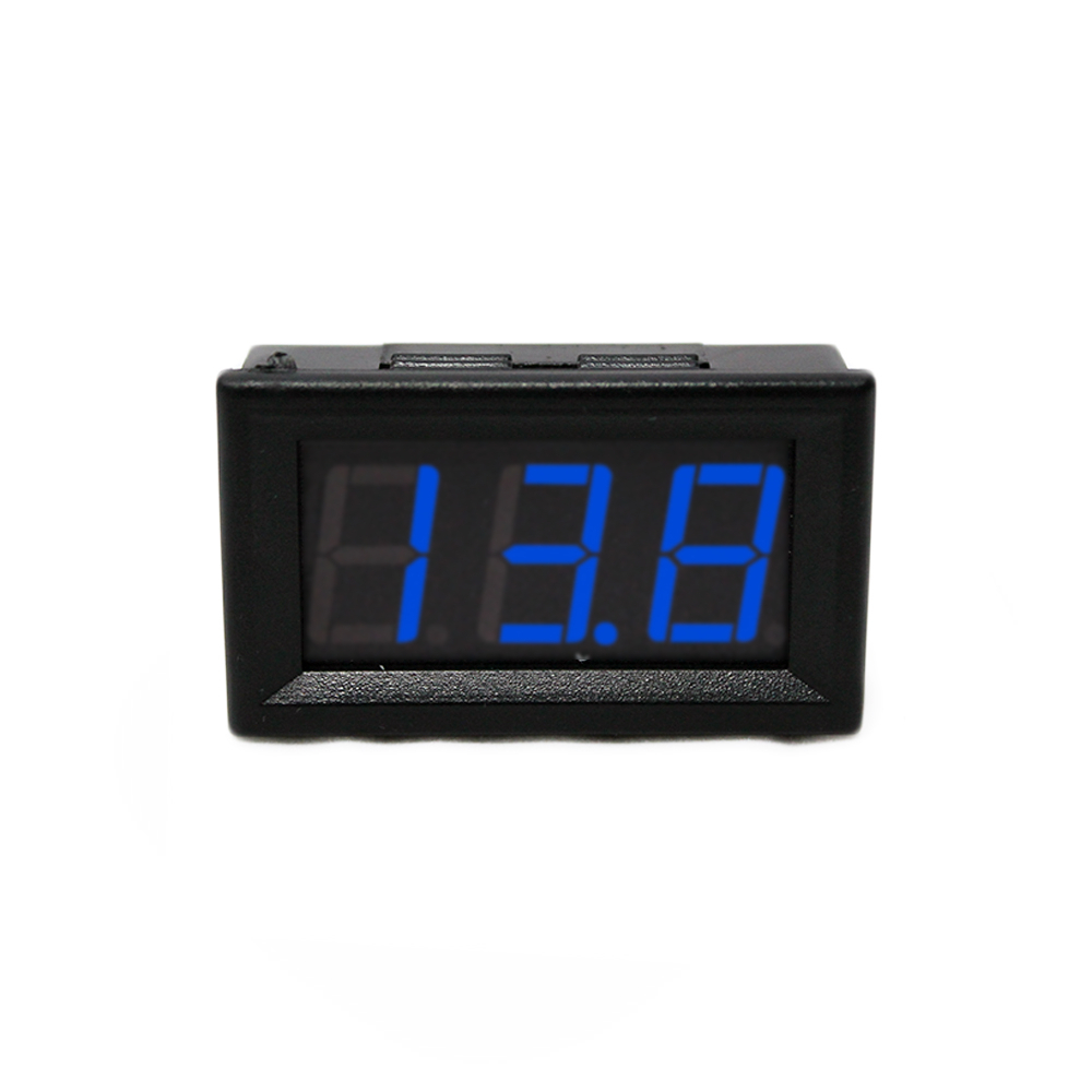 картинка Вольтметр 0.56" (3-провода с колодкой) DC 0-100V 3cable Blue купить в магазине CAROBASS