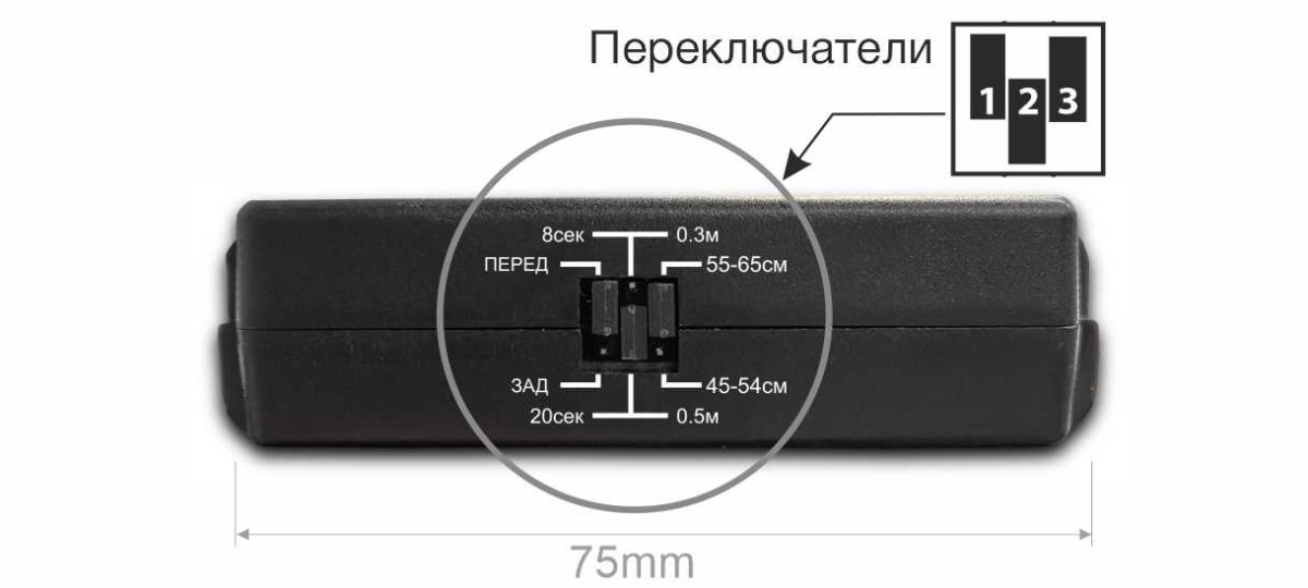 картинка Парковочный радар ParkMaster 32U-4-A (Black) купить в магазине CAROBASS