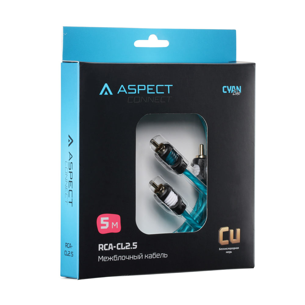 картинка Межблочный кабель ASPECT RCA-CL2.5 купить в магазине CAROBASS