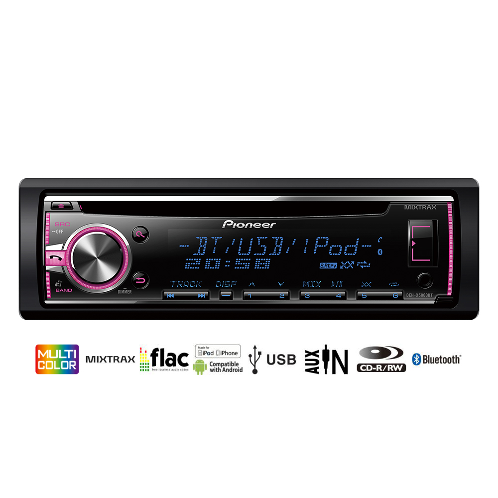 картинка Автомагнитола PIONEER DEH-X5900BT купить в магазине CAROBASS