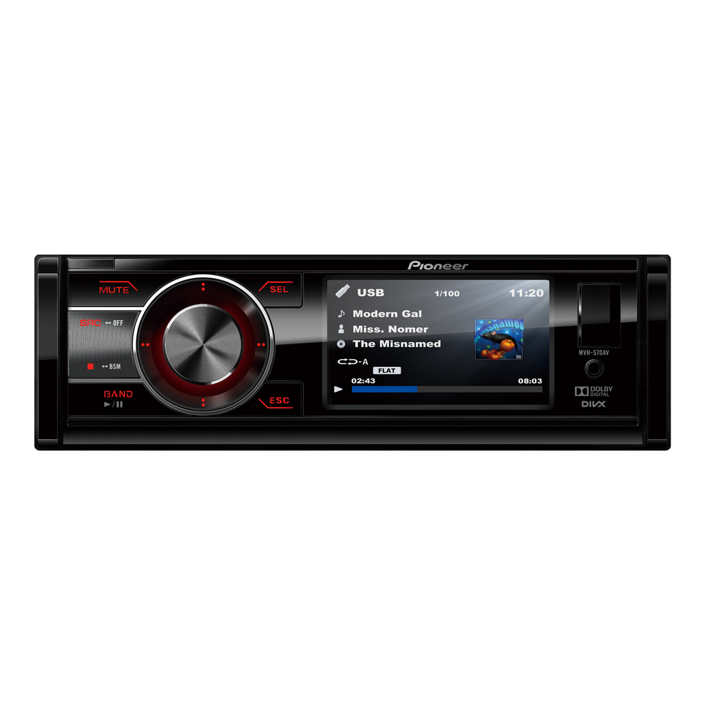 картинка Автомагнитола PIONEER MVH-570AV купить в магазине CAROBASS
