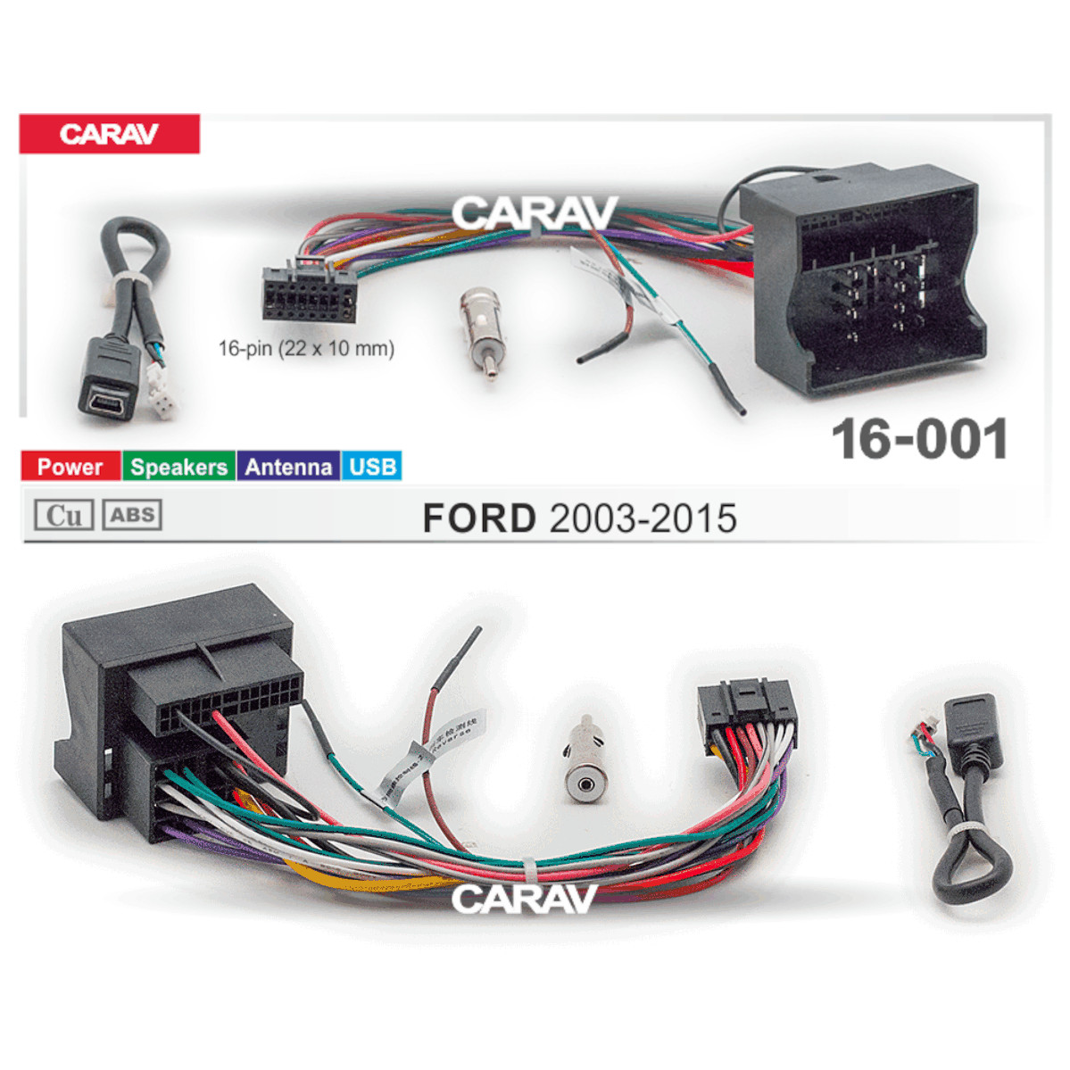 картинка Комплект проводов FORD 2003-15 16-001 купить в магазине CAROBASS